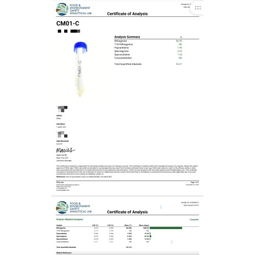 90% Mitragynine powder - SALT BASE - WATER SOLUBLE