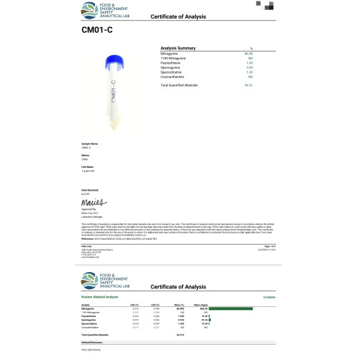 85% Mitragynine powder - SALT BASE - WATER SOLUBLE